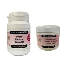 Triple Strength Breast & Nipple Cream and Phyto Femme Capsules Duo Pack